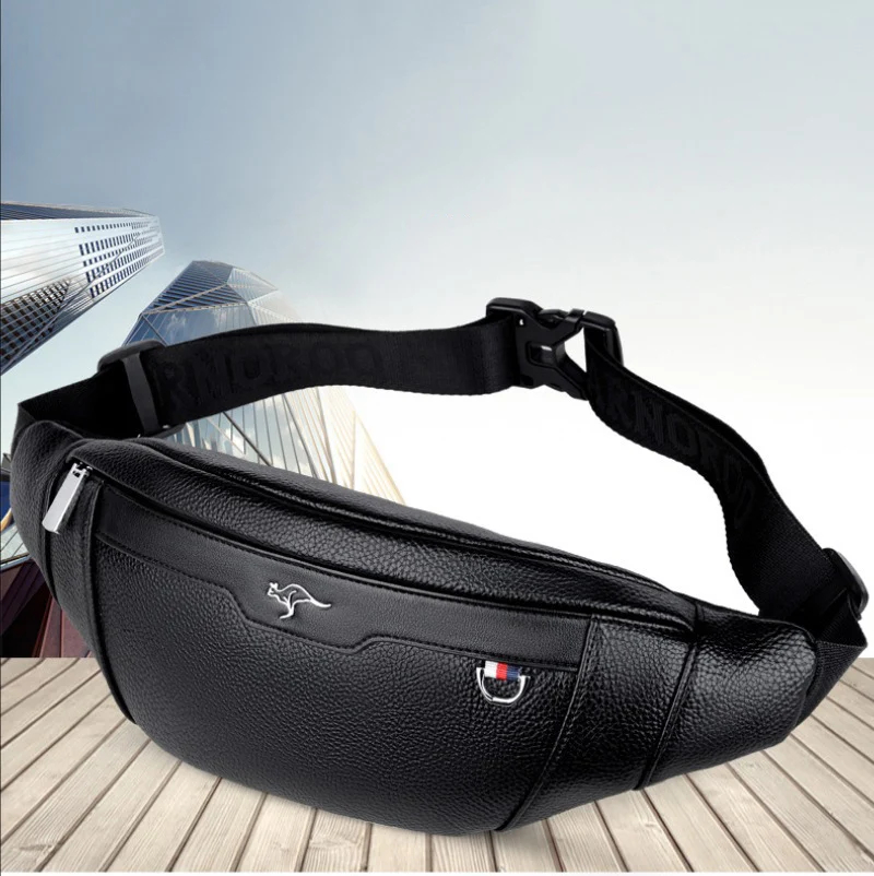 Business Leather Waist Bag Mul - Running Gear Organizer 评论和价格