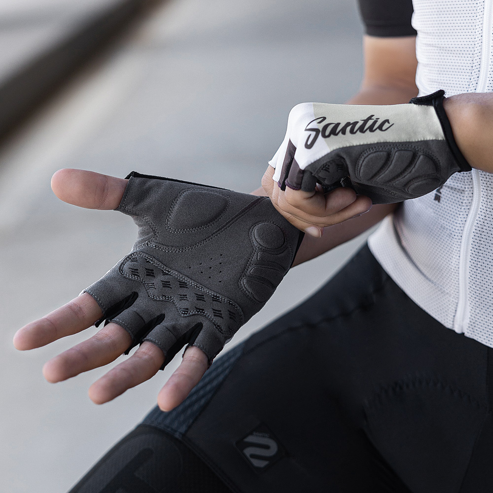 Santic Unisex Half Cycling Glo - Running Gear Outdoor 评论和价格