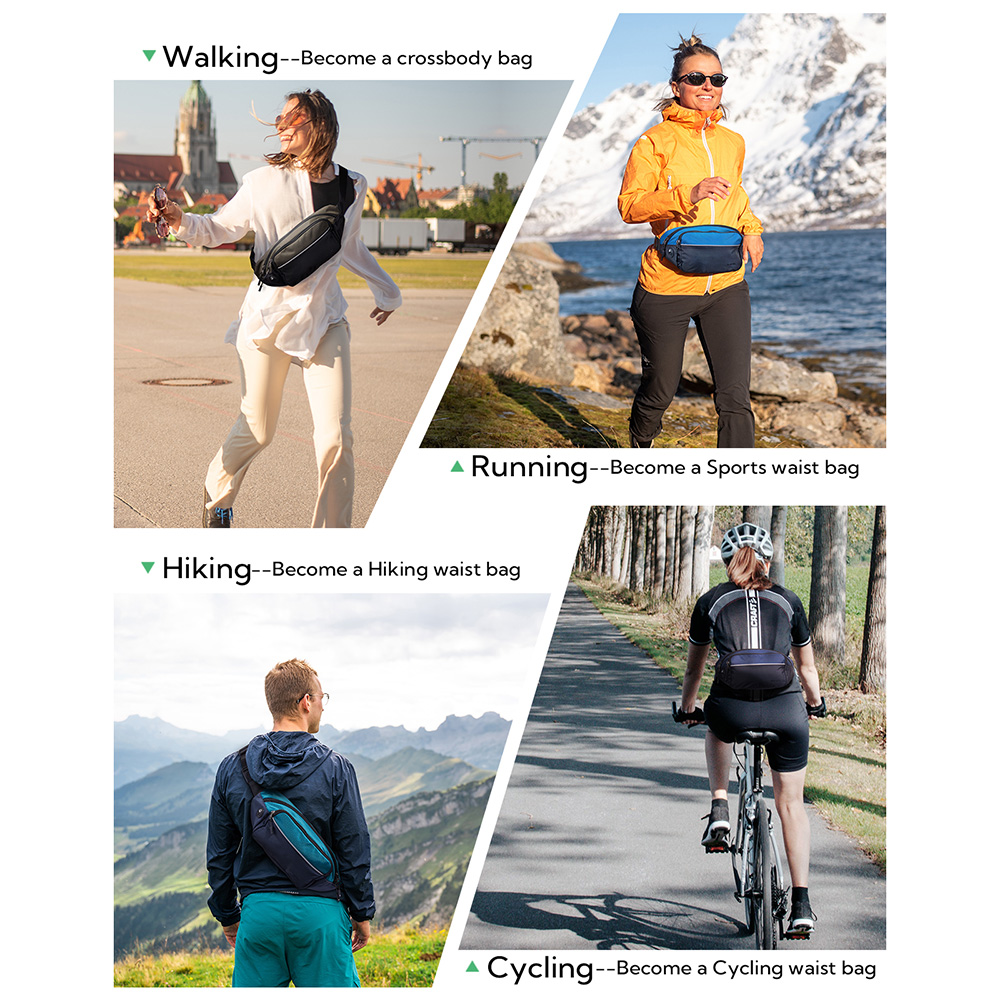 WATERFLY Fanny Pack Waist Bag  - Running Gear Organizer 评论和价格