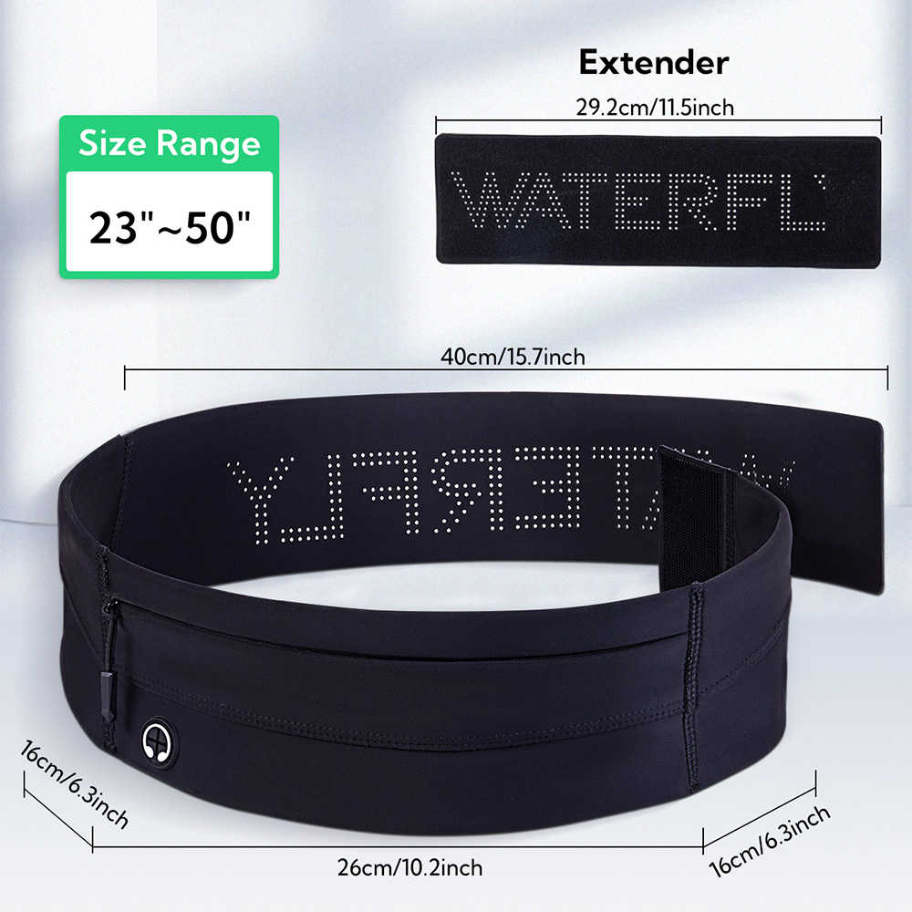 WATERFLY Running Belt Fanny Pa - Running Gear Organizer 评论和价格