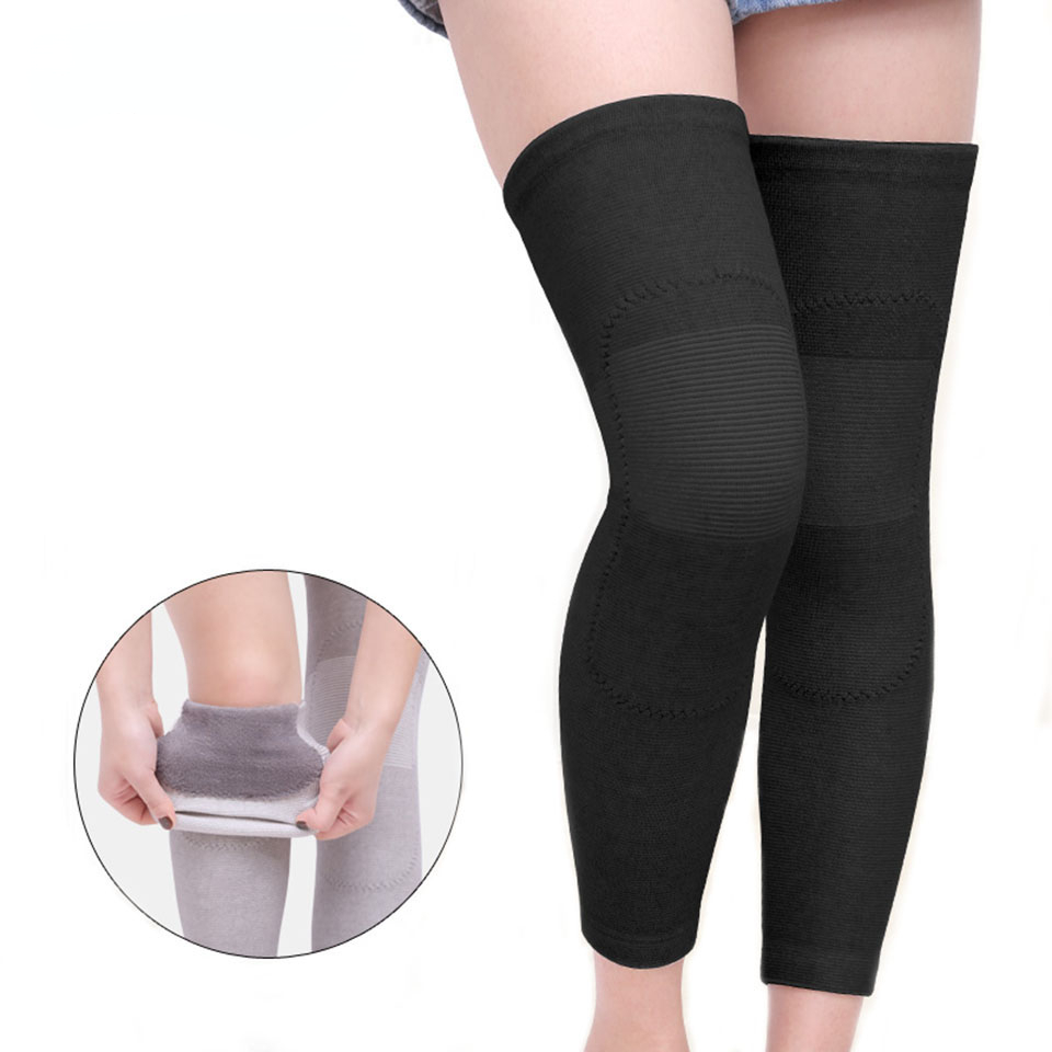 1Pair Long Winter Warm Knee Pa - Running Gear For Knee Pain 评论和价格