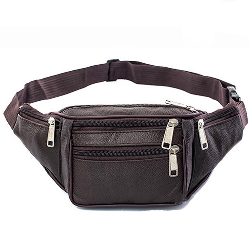 Leather Men Waist Chest Bag Th - Running Gear Organizer 评论和价格